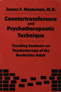 Countertransference and Psychotherapeutic Technique_cover