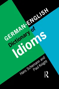 German/English Dictionary of Idioms_cover