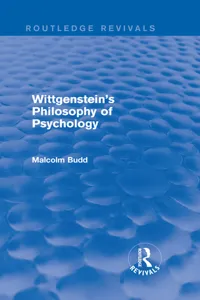 Wittgenstein's Philosophy of Psychology_cover