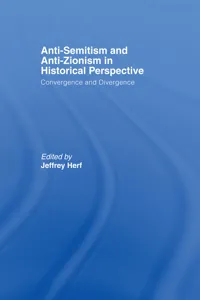 Anti-Semitism and Anti-Zionism in Historical Perspective_cover