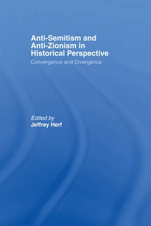 Anti-Semitism and Anti-Zionism in Historical Perspective