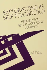 Progress in Self Psychology, V. 19_cover