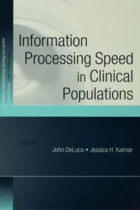 Information Processing Speed in Clinical Populations_cover