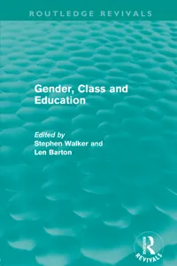 Gender, Class and Education_cover