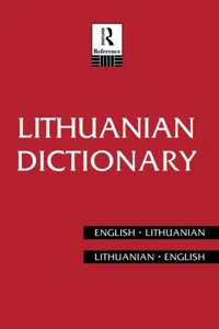 Lithuanian Dictionary_cover