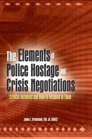 The Elements of Police Hostage and Crisis Negotiations