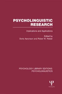 Psycholinguistic Research_cover