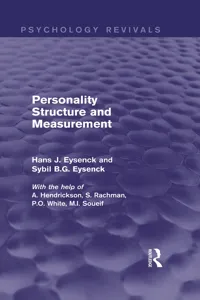 Personality Structure and Measurement_cover
