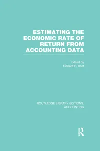 Estimating the Economic Rate of Return From Accounting Data_cover