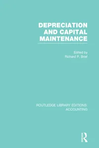 Depreciation and Capital Maintenance_cover