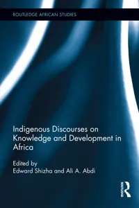 Indigenous Discourses on Knowledge and Development in Africa_cover