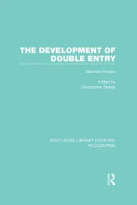 The Development of Double Entry_cover