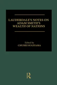 Lauderdale's Notes on Adam Smith's Wealth of Nations_cover