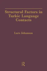 Structural Factors in Turkic Language Contacts_cover