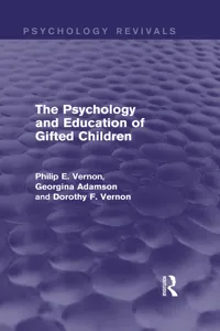 The Psychology and Education of Gifted Children_cover