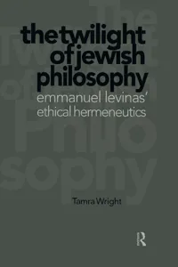 Twilight of Jewish Philosophy_cover