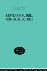 Bertrand Russell Memorial Volume_cover