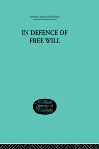 In Defence of Free Will_cover