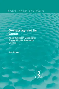 Democracy and its Critics_cover