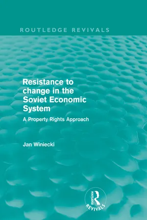 Resistance to Change in the Soviet Economic System (Routledge Revivals)