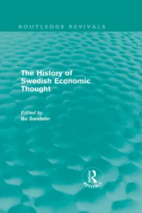 The History of Swedish Economic Thought_cover