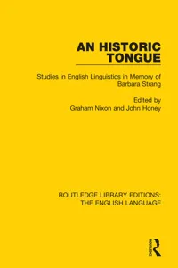 An Historic Tongue_cover