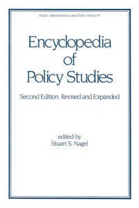 Encyclopedia of Policy Studies, Second Edition_cover