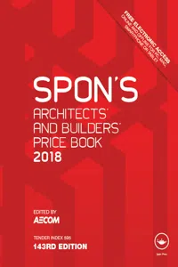 Spon's Architects' and Builders' Price Book 2018_cover