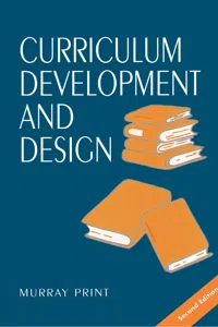 Curriculum Development and Design_cover