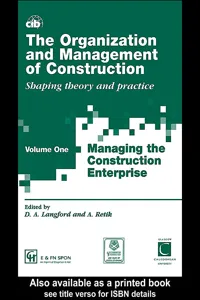 The Organization and Management of Construction_cover