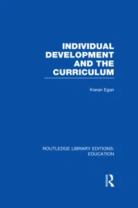 Individual Development and the Curriculum_cover