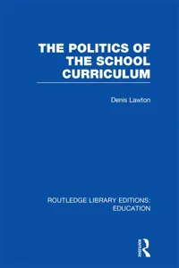 The Politics of the School Curriculum_cover