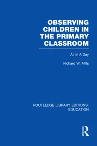 Observing Children in the Primary Classroom_cover