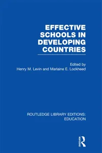 Effective Schools in Developing Countries_cover