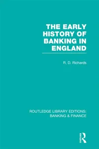 The Early History of Banking in England_cover