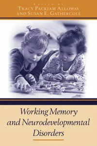 Working Memory and Neurodevelopmental Disorders_cover