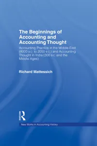 The Beginnings of Accounting and Accounting Thought_cover