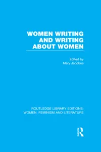 Women Writing and Writing about Women_cover