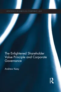 The Enlightened Shareholder Value Principle and Corporate Governance_cover