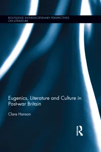 Eugenics, Literature, and Culture in Post-war Britain_cover