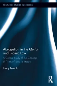 Abrogation in the Qur'an and Islamic Law_cover