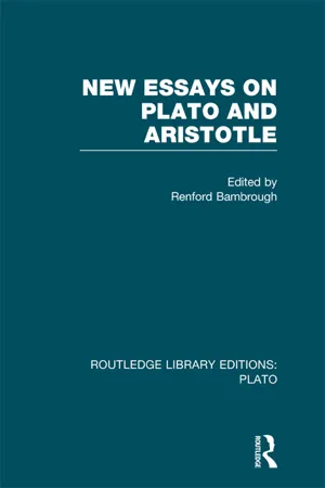 New Essays on Plato and Aristotle (RLE: Plato)