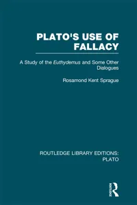 Plato's Use of Fallacy_cover