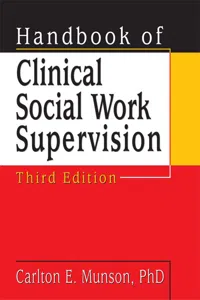 Handbook of Clinical Social Work Supervision_cover