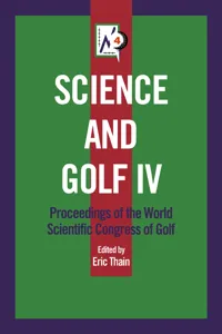 Science and Golf IV_cover