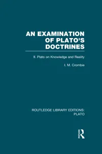 An Examination of Plato's Doctrines Vol 2_cover