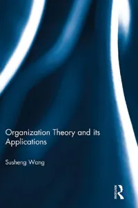 Organization Theory and its Applications_cover