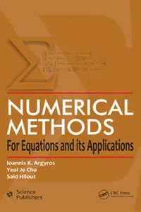 Numerical Methods for Equations and its Applications_cover