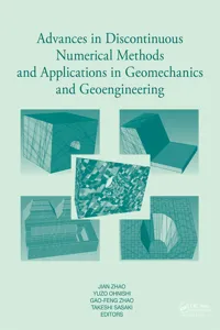 Advances in Discontinuous Numerical Methods and Applications in Geomechanics and Geoengineering_cover