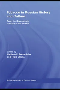 Tobacco in Russian History and Culture_cover